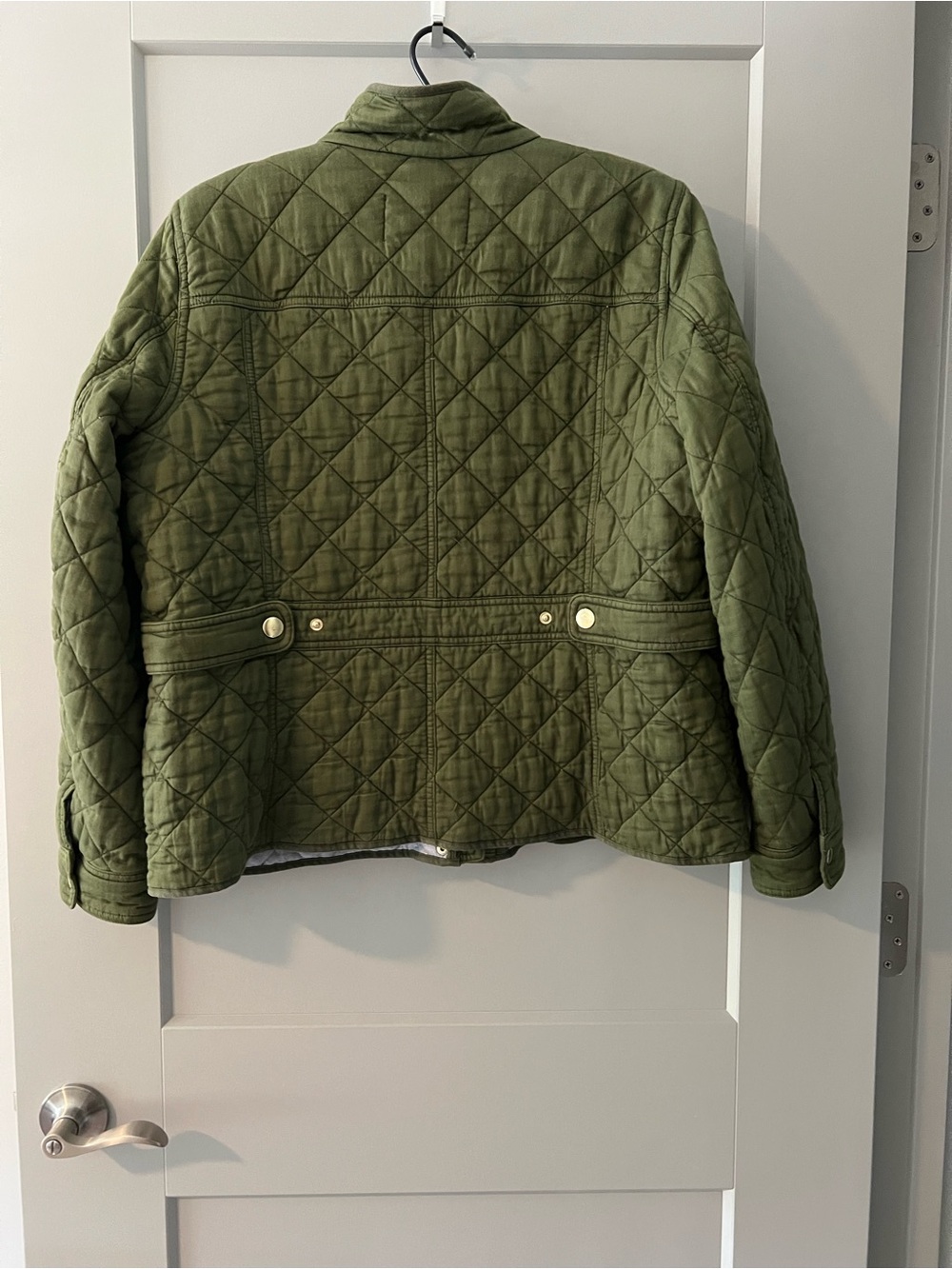 JCrew Quilted Downtown Field Jacket - Olive Green - Picture 4 of 10